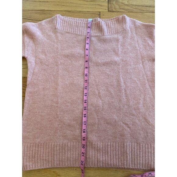 Marled women’s soft pink off the shoulder long sleeve casual sweater size XS - Picture 4 of 8